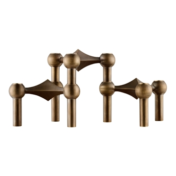 STOFF Nagel Ljusstake (3 st.) - Bronzed Brass